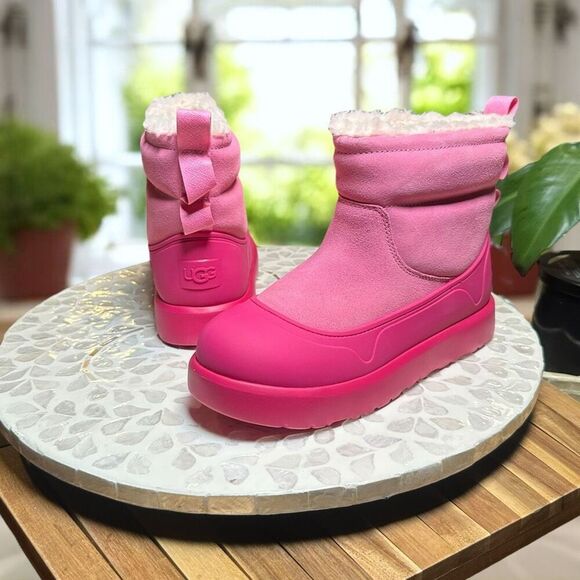 UGG Other - UGG Classic Mini Mod Winter Snow Waterproof Sherpa Lined Boot Sachet Pink Girls